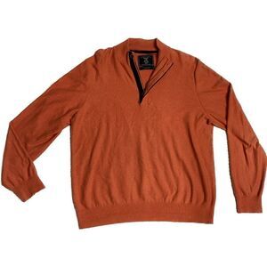 Fine Sportswear & Furnishings Maker & Company Cotton Cashmere Blend Men's Orange